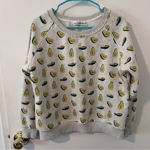 Avocado Crew Neck Sweatshirt SM Wardrobe Quirky Unique Gift Vegan Unisex Small
